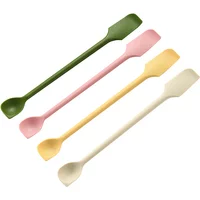 3pcs Silicone Double Headed Jam Scraper Spoon Butter Scraper Jam Scraper Multicolored Household Mixing Stick Spoon Kitchen Tools
