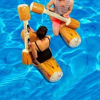 Novel Mixed Color Inflatable Battle Raft Durable Water Adult Group Game Summer Party Beach Lake Outdoor Entertainment Activities