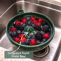 Automatic berry washing basin Fruit Washer Spinner Bowl Fruit Cleaner Hydrobowl Berry Washer Exquisite berry vortex bowl