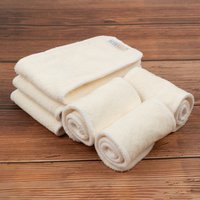 6pcs Newborn Bamboo Inserts ALVABABY Absorbent 4 layer Baby Newborn Diaper Insert Reusable Cloth Diaper Insert Newborn Size