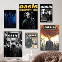 O-Oasis Band Classic Anime Poster Waterproof Paper Sticker Coffee House Bar Room Wall Decor