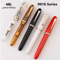 Jinhao 9016 Dadao Fountain Pen Acrylic Transparent Spin Pen EF/F/M Nib Writing Pens PK 9019 Stationery Office School Supplies