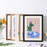 A4 30x40cm Modern Wooden / Black Photo Frames For Wall Print Canvas Painting Poster for Pictures Photo Decor Commemorative Gift