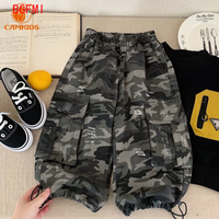 2023 herbst Neue Kinder Casual Hosen Baumwolle Jungen Cargo Hosen Mode Kinder Camouflage Hosen Mädchen Lose Hosen Kleinkind Kleidung
