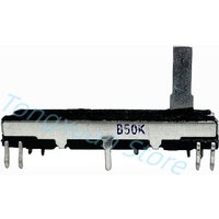 1pc 45mm Siding Potentiometer Stereo Channel B10K B50K Axis Length 15mm Sliding Stroke 30mm