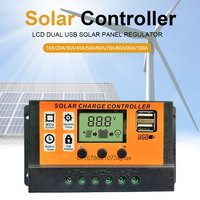 Solar Charge and Discharge Controller 10~100A MPPT Solar Charge Controller 12V/24V Solar Panel Battery Intelligent Regulator