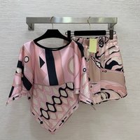 Luxury Design Women's Shorts Sets with Letter Signature Logo Designer Brand Lady Sexy Cloak Sets Summer Sets