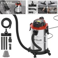 BRIEFNESS 5000W 19KPA Industrial Vacuum 3 in 1 - 20L Dry Wet Vac with Blower, Dust Water Suction for Workshop Factory Garage
