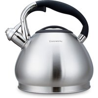 Easyworkz Whistling Stovetop Tea Kettle Food Grade Stainless Steel Hot Water Tea Pot With Loud Whistle,2.65 Quart(2.5l)