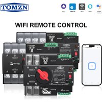 TOMZN EWelink 2P 3P 4P WIFI Inteligentny Timer ATS 230V Przełącznik Automatycznego Przełączania Zasilania Dual Power, Bezprzerwowe Zdalne Sterowanie 125A
