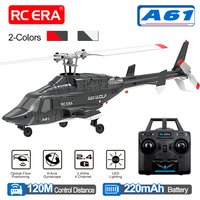 RC ERA A61 Airwolf Helicopter 4CH Optical Flow Positioning 1/52 6axis Gyro 10Min Fight Time 120M Bell222 Remote Control Airplane