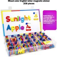 108/208pcs Coloured Magnetic Letter Set, Teaching Presentation And Display Products, Teaching And Intellectual Development Aids