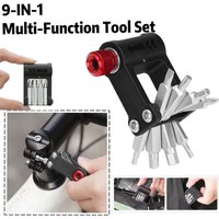 9-in-1 Portable Mini Bicycle Multitool Multifunctional Portable Screwdriver Set Compact Bike Repair Tool for Home Use