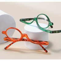 2025 personalized elderly glasses, and reading glasses 180 degree rotating lenses, reading glasses, fashionable makeup