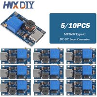 5/10pcs MT3608 DC-DC Step Up Converter Booster 3608 Type-C Power Supply Module Boost Step-up Board MAX output 28V 2A Micro USB