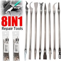 8pcs Precision IC Repair Tool Kit Stainless Steel Thin Blades For CPU Chip Adhesive Removal Phone Laptop Desoldering Hand Tools