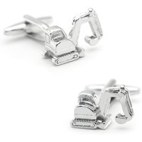 iGame Excavator Cuff Links Quality Brass Material Silver Color Engineering Vehicle Design Cufflinks Wholesale & Retail