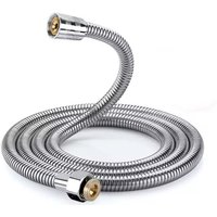 1pcs 1.5M Stainless Steel Hose Extension Tube Bathroom Shower Extension Tube Explosion Proof Water Pipe Bathroom Accessories
