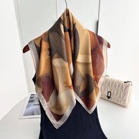 Women Square Luxury Silk Scarf Lady Design Print Headband Small Hair Scarves Band Female Handkerchief Scarves Bandana
