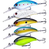 1Pcs Crank Fishing Bait With Multiple Colors Biomimetic False Bait 10CM-14G Plastic Float Crank Bait Fishing Tackle Accessories
