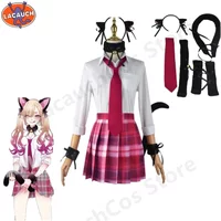 Marin Kitagawa Cosplay My Dress Up Darling Costume JK School Uniform Skirt Outfits Halloween Wig Cat Ears and Tail Accessories