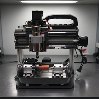 5 Axis CNC Engraving Machine Square Line Rail 3020 4 Axis Wood Router Mini Lathe with Water Tank for PCB PVC Milling Engraver