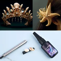 25g Quick-Drying UV Resin Glue With Light Bonding Welding for Glass Metal Wood DIY Crafts Decor