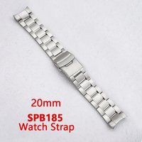 SPB185 Watch Bracelet Folding Clasp Solid Curved End Compatible with SPB185 Case 20mm Stainless Steel Bracelet Replacements