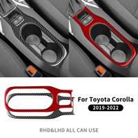 Real Soft Carbon Fiber RHD LHD Sticker For Toyota Corolla Cross 2021 2022 2023 2024 Center Console Gear Shift Accessories