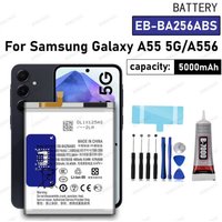 100% New High Quality EB-BA256ABS Replacement Battery For Samsung Galaxy A25 5G A55 A256 Mobile phone Batteries+Free Tools