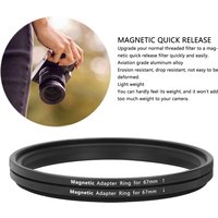 Filter Adapter Filter Adapter 67‑67mm Aluminum Alloy Thread Filter To Magnetic Filter Adapter for Accessory