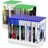Video Game Storage Holder for for PS5/ PS4/ PS3/ PS2/ Xbox One/Xbox Series X/S/Wii/Switch/Switch 2 Game Cases, DVD