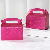 Pink Princess Candy Boxes for Birthday Party Favor Gift Boxes Birthday Packaging Box Treat Bag Party Decorations