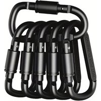 4/6PCS Metal Buckle Set for Key Camping Survival EDC Outdoor Keychain Clip Alloy Aluminum Tactical Caribiner Hook Karabiners