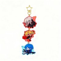 Limbus Company Keychain Cosplay Faust Don Quixote Yishang Neutral Cartoon Character Acrylic Pendant Keychain Backpack Accessorie
