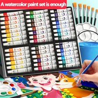 12/18/24 Color * 5ml/0.176oz Tube Watercolor Paint Set, DIY Clothing, Shoes, Canvas Bag, Jeans, for Oil Painting Canvas, Fabric
