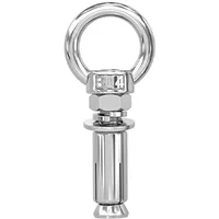 Premium 304 Stainless Steel Wall Expansion Bolts with Rings and Eye Screws for Durable Anchoring 50 150mm Length