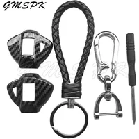 ABS Motorcycle Carbon Fiber Pattern Key Cover Case Shell + Keyring Fit for Suzuki GSXR 600 750 1000 GSX-R 600 750 SV650 SV1000