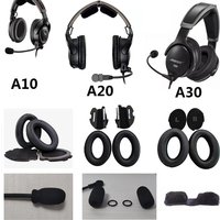 Ear Pads for Bose A10 A20 A30 Aviation Headset Replacement high quality Earmuffs Ear pillows Ear covers Mic foam