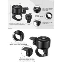 AliExpress NONE Bicycle Safety Warning Horn Bicycle Bell Aluminum Alloy Bicycle Handlebar Handle Bell Ring Suitable For Road Mountain Bikes