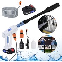 Rechargeable jet washer, portable high-pressure car wash, 6-in-1 nozzle, for garden, windows, cars and motorbikes image 4