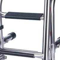 Échelle de bateau pliante à 21 marches en acier inoxydable, accessoires pour ponton, échelle de piscine pour les sports nautiques, les nageurs et les plongeurs
