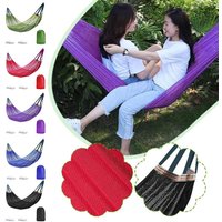 Sturdy Portable Mesh Hammock Breathable Cooling Ice Silk Hanging Bed Foldable Anti-rollover Outdoor Camping Swing Balcony