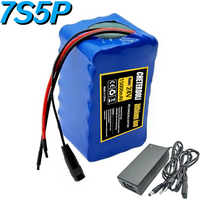 24V 15Ah 18650 Lithium Battery Pack 7S5P 20A BMS 29.4V For Wheelchair Mobility Scooter,With 2A Charger.