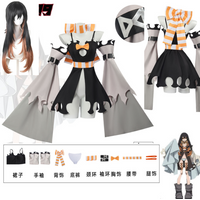 Gachiakuta Amo Empool Cosplay Costume Long Wig Sexy Dress Full Set Carnival Halloween Party Role Play Uniform for Girls