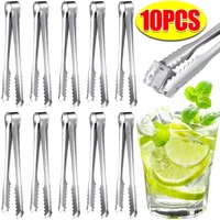 Stainless Steel Ice Tongs Bread Cake Clamps Salad Coffee Sugar Cubes Clips for Restaurant Bar Party Serving Tongs Kitchen Tools