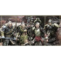 Includes Base, Cast Resin Model Assembly Kit, GK, Resin Model Kit with 4 Numbers, Unpainted
