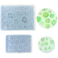 Four Leaf Clover Resin Casting Silicone Mold for DIY Handmade Pendant Ornament Keyring Accessories