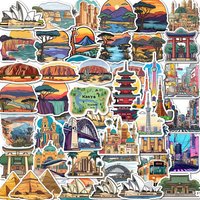 Manga Art Waterproof Stickers, Anti-fade High-viscosity Decals for Universal Surface Decoration