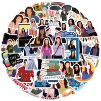 55pcs Creative Gilmore Girls Stickers Luggage Water Cup Stationery Mobile Phone Laptop Refrigerator Decoration DIY Decals